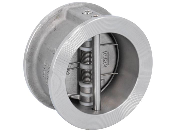 Double plate check valve, DN40, PN40, Stainl. steel/FKM/stainl. steel, EN558-1 row 16
