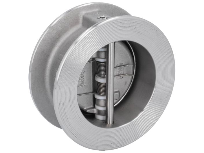 Double plate check valve, DN50, PN40, Stainl. steel/FKM/stainl. steel, EN558-1 row 16