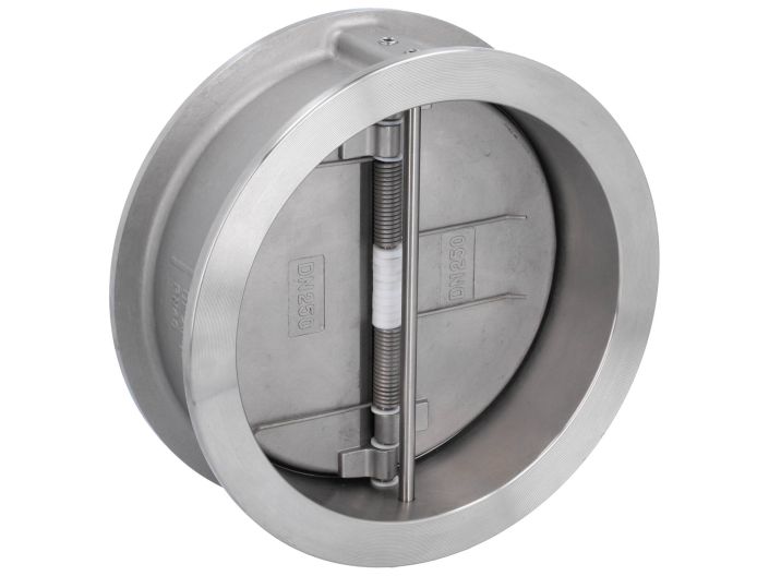 Double plate check valve, DN250, PN40, Stainl. steel/FKM/stainl. steel, EN558-1 row 16