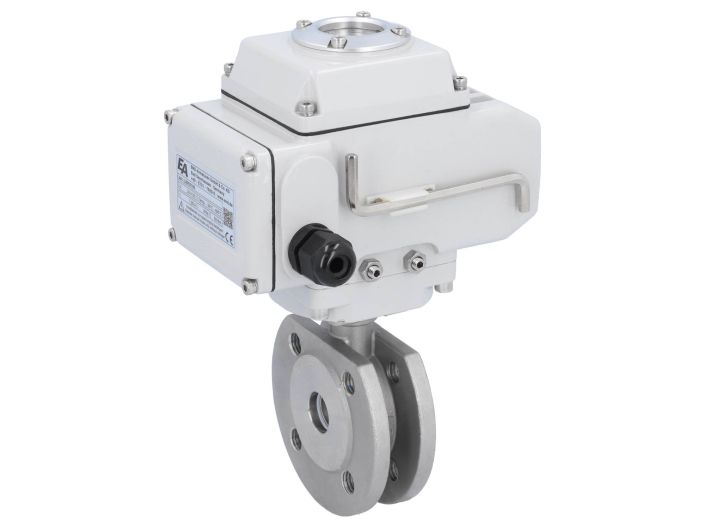 Ball valve MK, DN20, with actuator-LE05, st.steel 1.4408/PTFE-FKM, 24VDC, oper.time app.20s