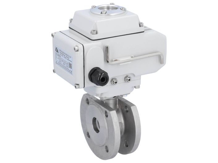 Ball valve MK, DN25, with actuator-LE05, st.steel 1.4408/PTFE-FKM, 24VDC, oper.time app.20s
