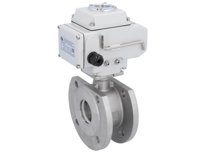 Ball valve MK, DN50, with actuator-LE05, st.steel 1.4408/PTFE-FKM, 24VDC, oper.time app.20s