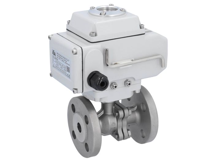 Ball valve MP, DN15, with actuator LE05, 24V DC, Stainless steel 1.4408,PTFE-FKM, oper.time ca. 20s