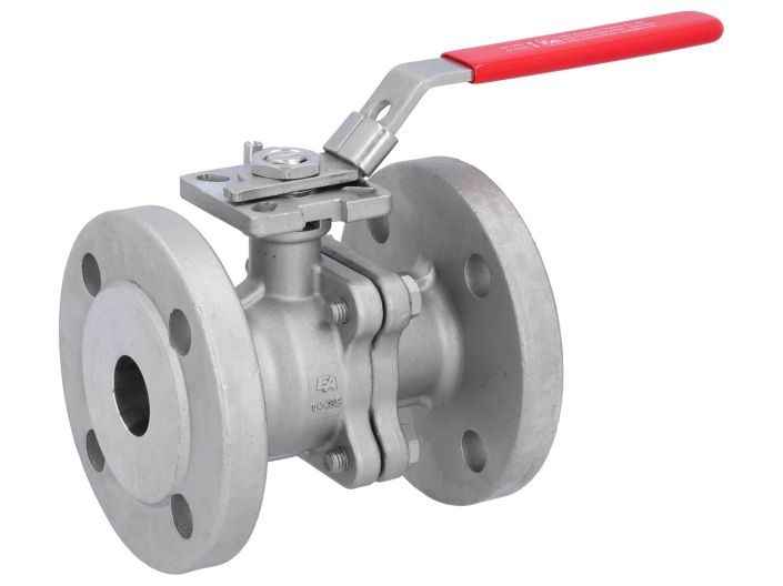 Ball valve DN25, PN40, length EN558-27, Stainless steel 1.4408, PTFE FKM, ISO5211