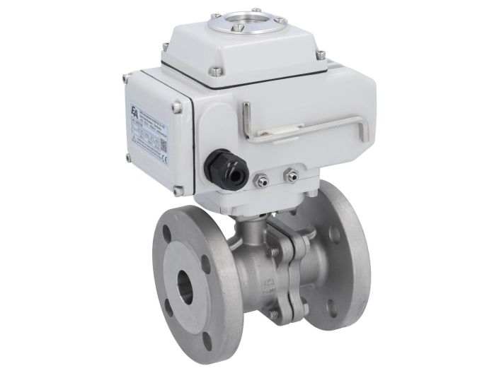 Ball valve MP, DN25, with actuator LE05, 24V DC, Stainless steel 1.4408,PTFE-FKM, oper.time ca. 20s