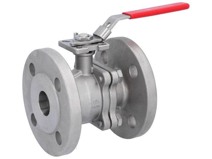 Ball valve DN32, PN40, length EN558-27, Stainless steel 1.4408, PTFE FKM, ISO5211