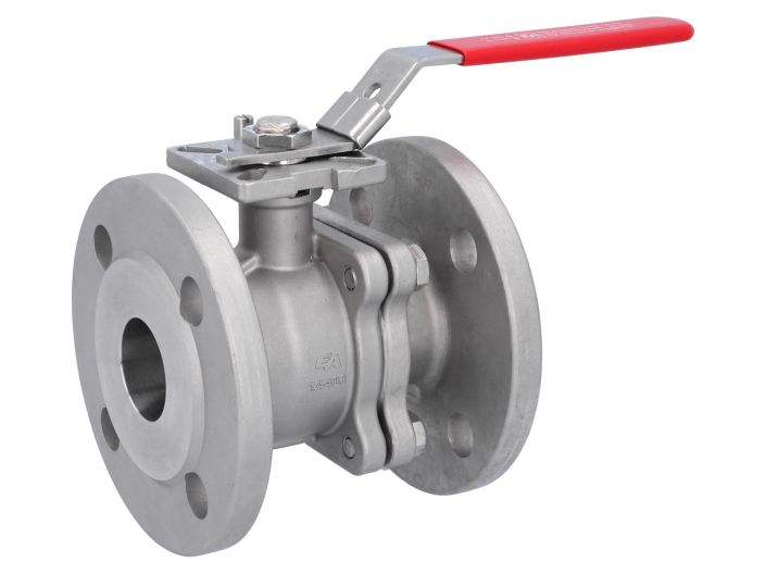 Ball valve DN40, PN40, length EN558-27, Stainless steel 1.4408, PTFE FKM, ISO5211