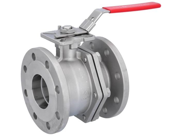 Ball valve DN80, PN16, length EN558-27, Stainless steel 1.4408, PTFE FKM, ISO5211