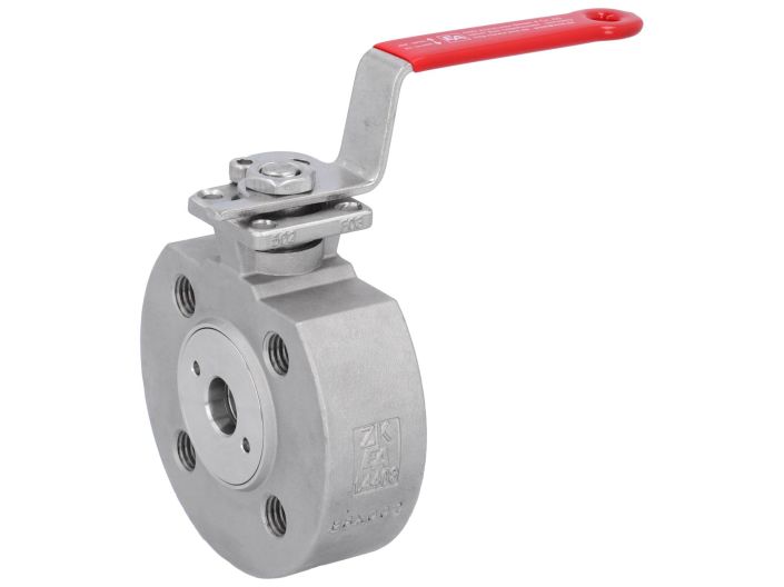 Compact ball valve DN15, PN16 / 40, Stainless steel 1.4408 / PTFE FKM, ISO5211