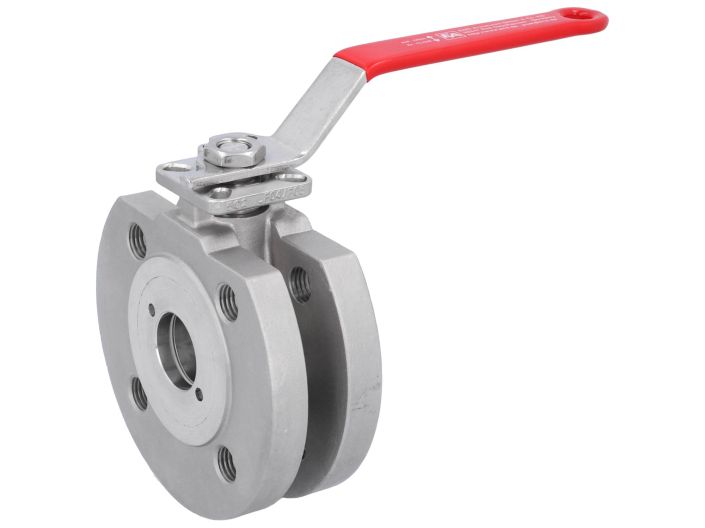 Compact ball valve DN32, PN16 / 40, Stainless steel 1.4408 / PTFE FKM, ISO5211