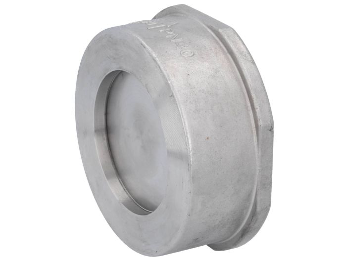 Disc check valve DN100, PN6-40, Stainless steel 1.4408 / NBR, max. 40bar