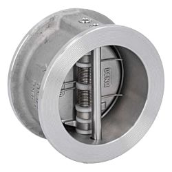 Double plate check valve, DN40, PN40, Stainl. steel/FKM/stainl. steel, EN558-1 row 16