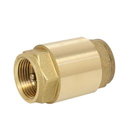 Universal check valve, 3/8 ", PN25, Brass / stainless steel NBR