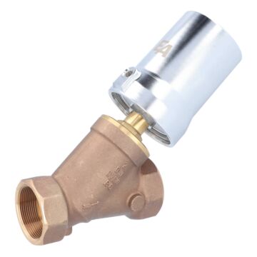 Pressure actuated valve, G2 ", SK80-brass, Rotguß / PTFE, to rest with medium