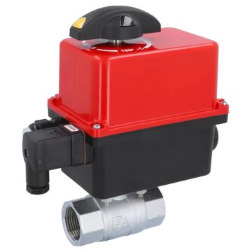 Kugelhahn-KA, 1", mit Antrieb-RT20-007 Ms./PTFE-FKM, 24V AC/DC, Laufzeit 7...12sek.