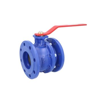 Kugelhahn DN100, PN16, voller Durchgang GGG-40/PTFE-NBR/Edelstahl
