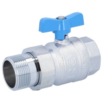 Ball valve 11/4 ", with screw, brass / PTFE-NBR, full bore