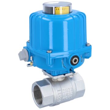 Kugelhahn-KA, 11/4", mit Antrieb-NE03 Messing/PTFE-FKM, 230V 50Hz, Laufzeit 12sek.