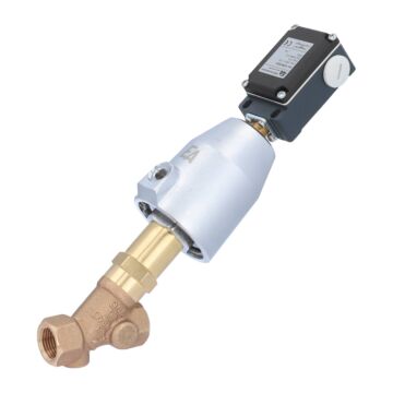 Pressure actuated valve, G1 / 2 ", SK50-brass, ES, Rotguß / PTFE, to rest with medium