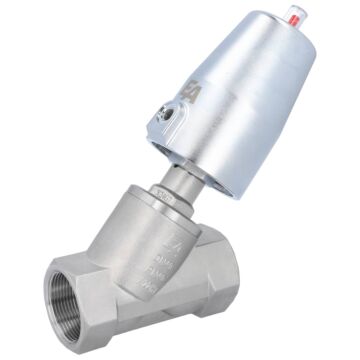 Druckgesteuertes Ventil, G11/2", SK63-Ms., OS Edelstahl/PTFE, Ruhe zu, mit Medium