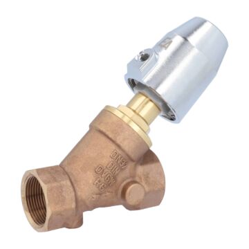 Pressure actuated valve, G11 / 4 ", SK50-brass, Rotguß / PTFE, to rest against Medium