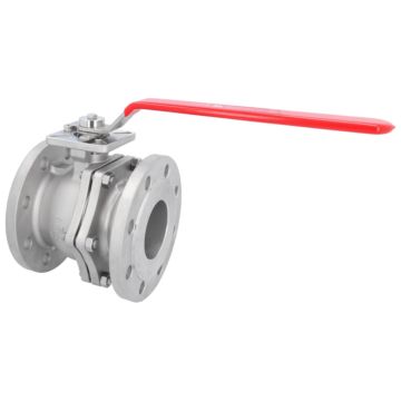 Ball valve DN125, PN16, full bore, Stainless steel 1.4408, PTFE PTFE, ISO5211, EN558-