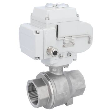 Kugelhahn BW 2", DVGW-W, mit Antrieb-LE05 Edelstahl/PTFE-EPDM, 24V DC, Laufzeit 20sek.