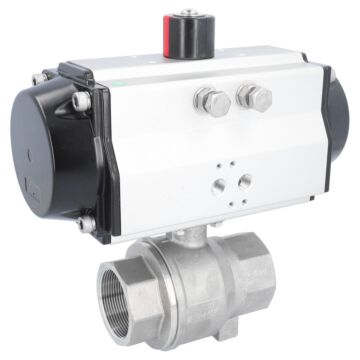 Kugelhahn BW 2", DVGW-W, Antrieb OE, EW95 Edelstahl/PTFE-EPDM, federrückstellend