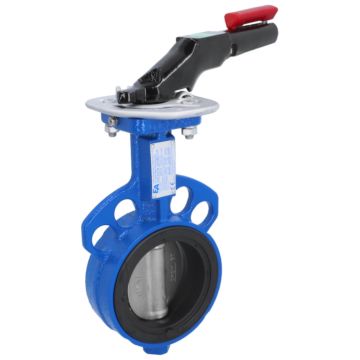 Butterfly valve DN150, PN10 / 16, length EN558-20, Cast iron / FKM / stainless steel 1.4408, ISO 5211