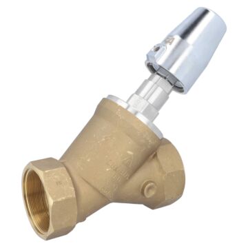 Pressure actuated valve, G3 ", SK63-brass, brass / PTFE, to rest with medium