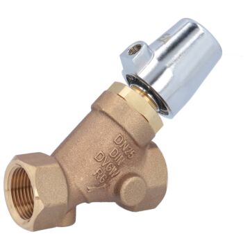 Pressure actuated valve, G1 ", SK32-brass, Rotguß / PTFE, to rest with medium