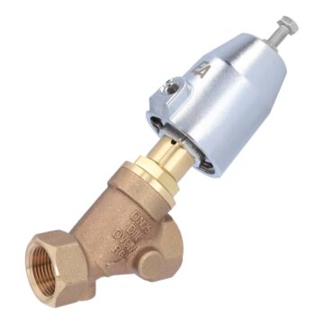 Pressure actuated valve, G1 ", SK50-brass, HB, Rotguß / PTFE, to rest with medium