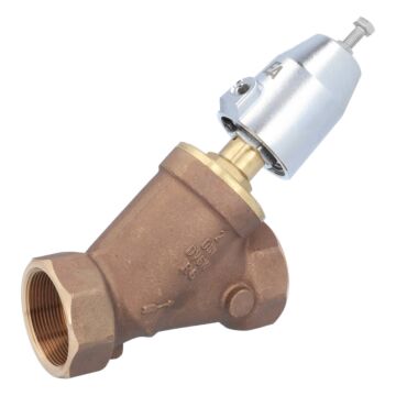 Pressure actuated valve, G2 ", SK50-brass, HB, Rotguß / PTFE, to rest with medium
