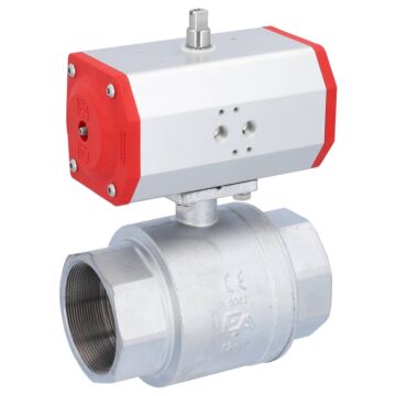 Kugelhahn KA 3", mit Antrieb EE85 Messing/PTFE-FKM, federrückstellend