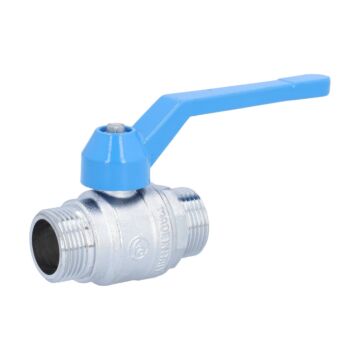 Ball valve 1 "PN40, brass / PTFE FKM, External threads, full bore