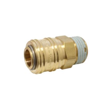 Quick release coupling, G1/4", brass/NBR, max.35bar