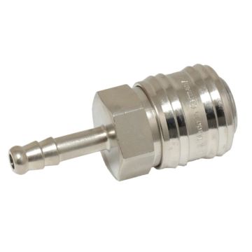 Quick release coupling.hose DN 6, brass/NBR, max.35 bar