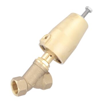 Pressure actuated valve, G1 ", SK63-brass, HB, brass / PTFE NBR, acting against medium