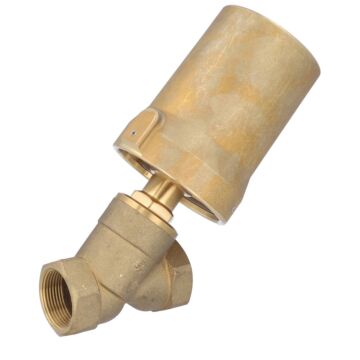 Pressure actuated valve, G11 / 4 ", SK80-brass, brass / PTFE NBR, Normally open against Medium