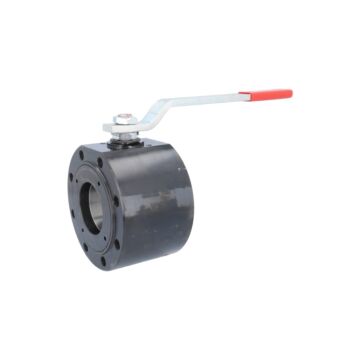 Kompakt-Kugelhahn DN80, PN16 Stahl/PTFE+Carbografit-FKM/Edelstahl