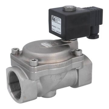2/2-Magnetventil, G11/2", Edelstahl/NBR, 230VAC 0.1-16bar, servogesteuert