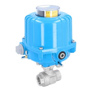 Kugelhahn-ZU, 1/2", mit Antrieb-NE03 Ed./PTFE-FKM, 230V 50Hz, Laufzeit 12sek.