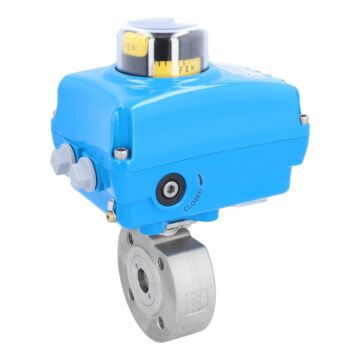 Ball valve ZK, DN20, with drive-NE05, stainless steel1.4408 / PTFE FKM, 230V 50Hz, term 