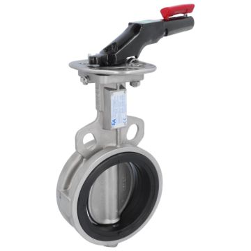 Butterfly valve DN125, PN10 / 16, length EN558-20, stainless steel1.4408 / EPDM / stainless steel1.44