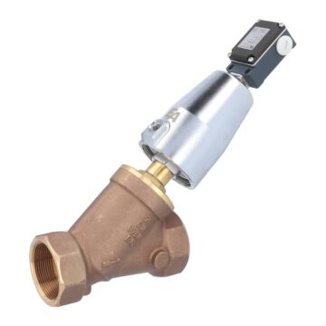 Druckgesteuertes Ventil, G2", SK63-Ms., ES Rotguß/PTFE, Ruhe zu, gegen Medium