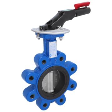 Butterfly valve LUG DN100 PN16, length EN558-20, Cast iron-40 / EPDM / Cast iron-40, ISO 5211