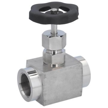 Needle valve 1 1/2 ", PN120, Stainless steel 1.4571 / PTFE