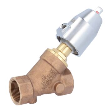 "Pressure actuated valve, G11/4"", SK50-br., AX-OS, bronze/PTFE,normally closed with flow