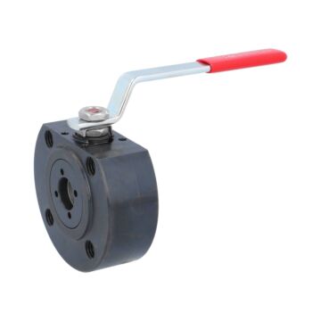 Kompakt-Kugelhahn DN20, PN16/40 Stahl/PTFE+Carbografit-FKM/Edelstahl