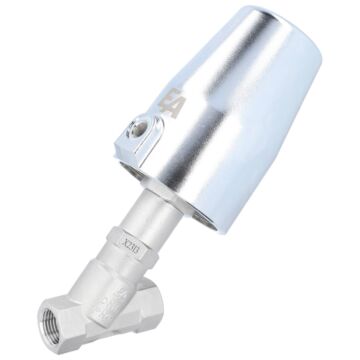 Pressure actuated valve, G1 / 2 ", SK63-brass Stainless steel / PTFE, acting against medium